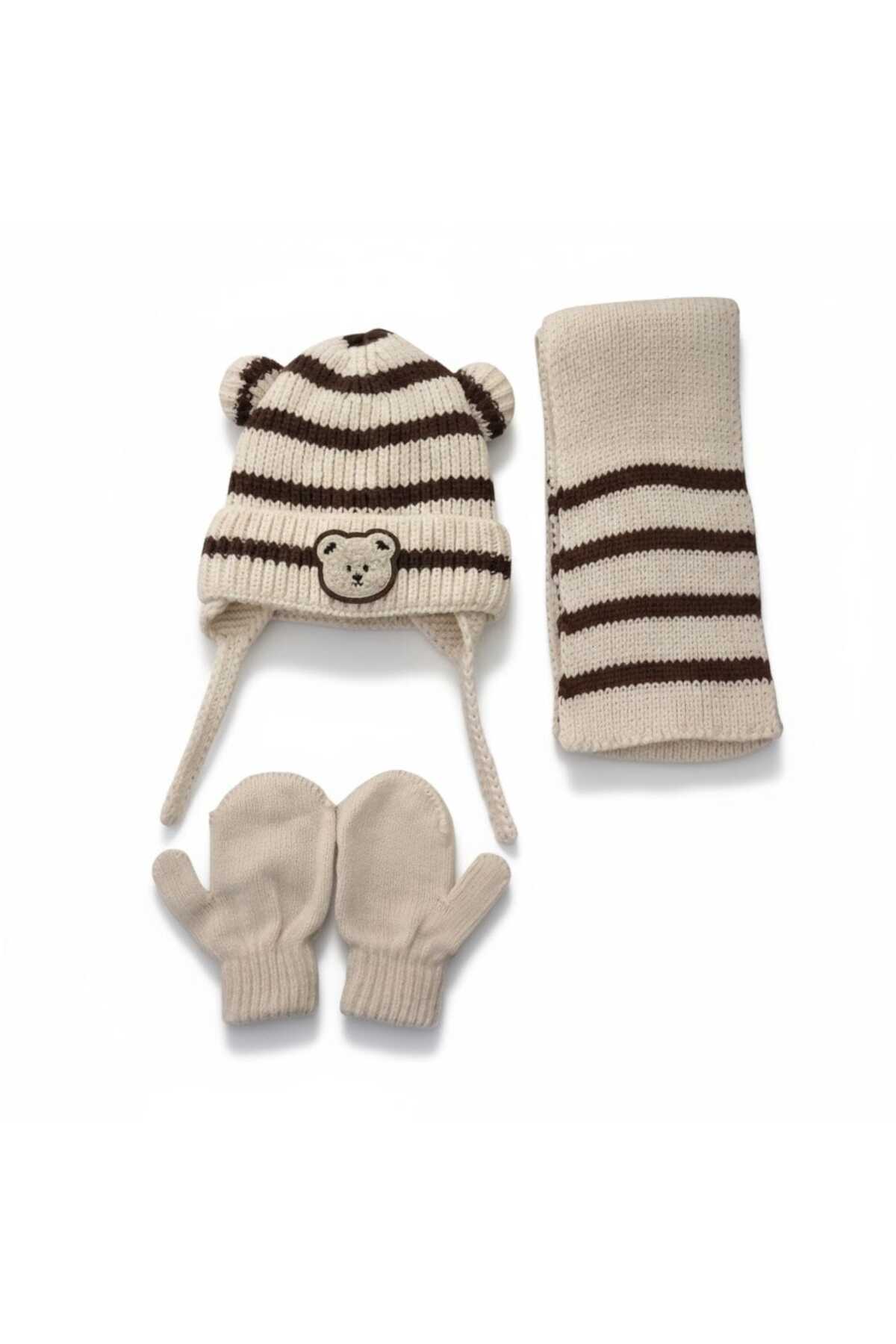 
                  
                    Atkı Bere Eldiven Ayıcıklı 3'lü Takım 0-18 Ay
                  
                