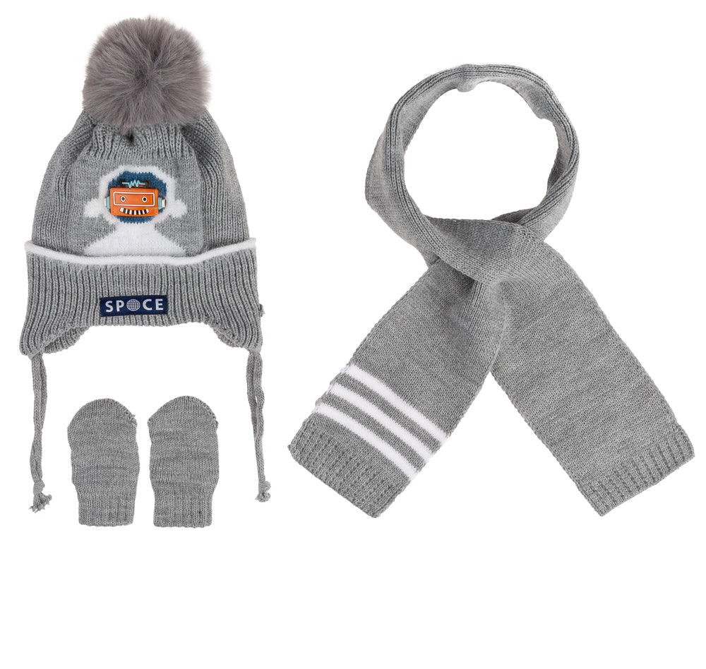 
                  
                    Atkı Bere Eldiven 3'lü Takım 0-18 Aylık Erkek
                  
                