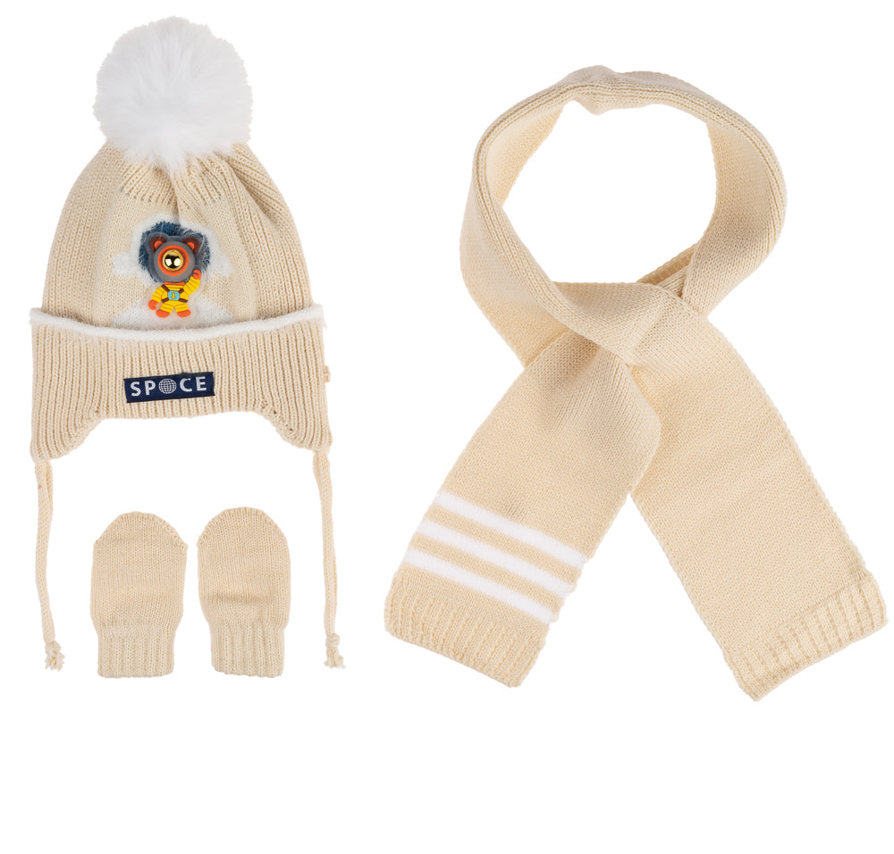 
                  
                    Atkı Bere Eldiven 3'lü Takım 0-18 Aylık Erkek
                  
                