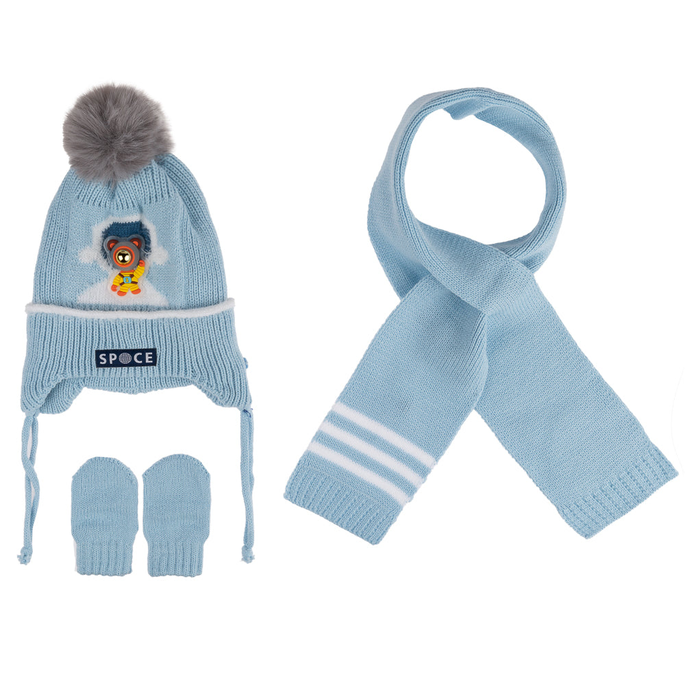 
                  
                    Atkı Bere Eldiven 3'lü Takım 0-18 Aylık Erkek
                  
                