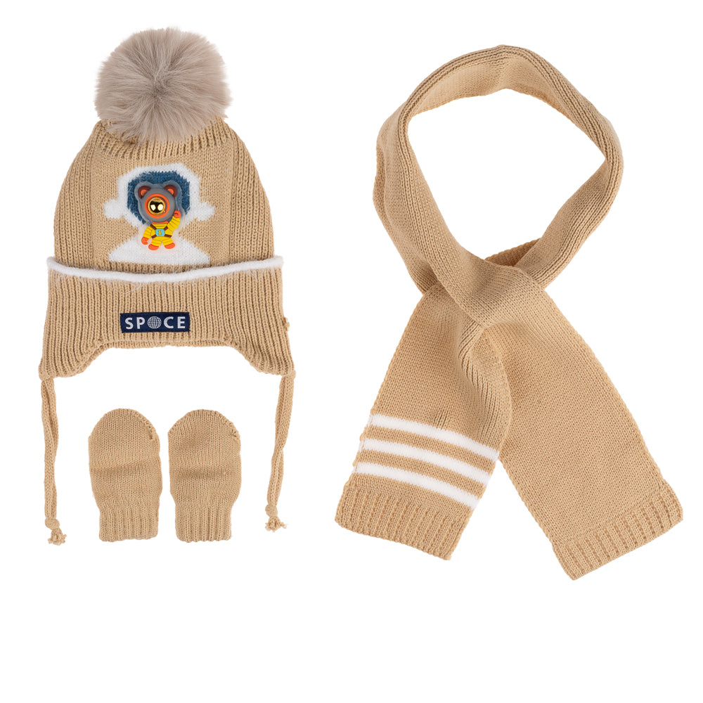 
                  
                    Atkı Bere Eldiven 3'lü Takım 0-18 Aylık Erkek
                  
                