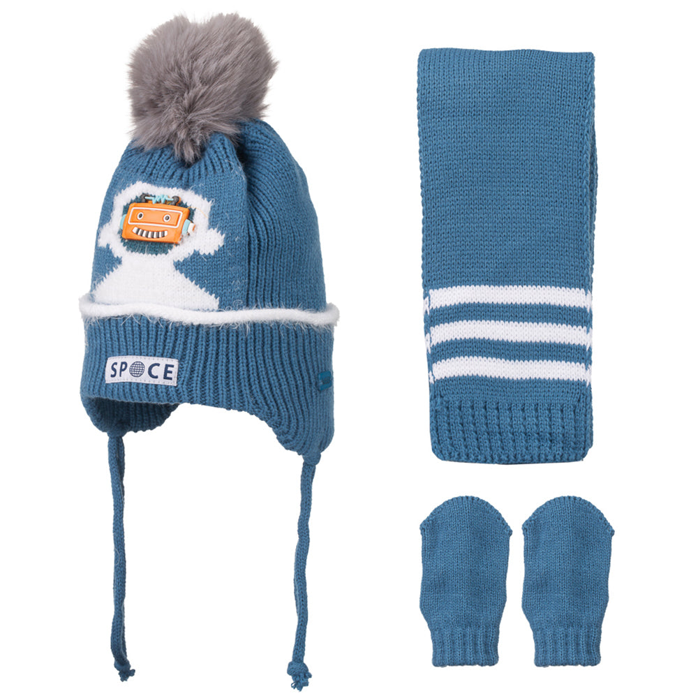 
                  
                    Atkı Bere Eldiven 3'lü Takım 0-18 Aylık Erkek
                  
                