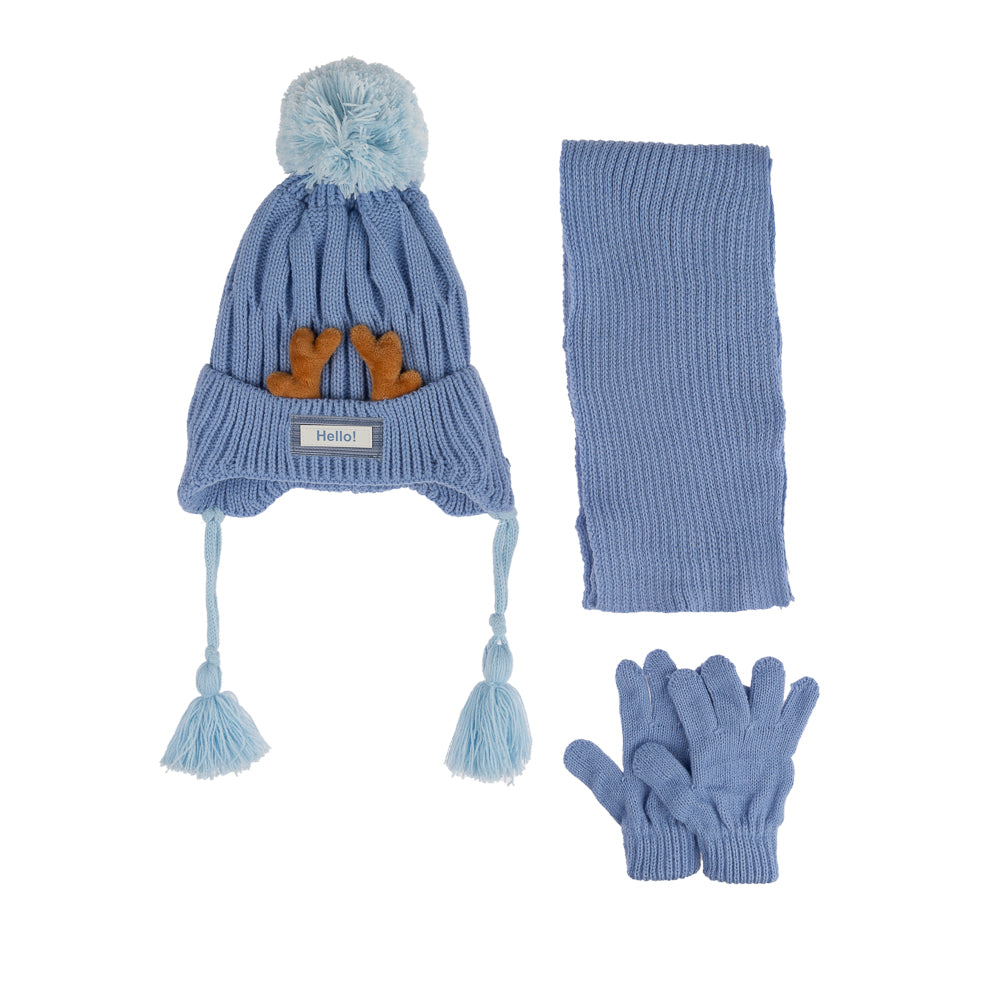 
                  
                    Atkı Bere Eldiven 3'lü Takım 0-18 Aylık Erkek
                  
                