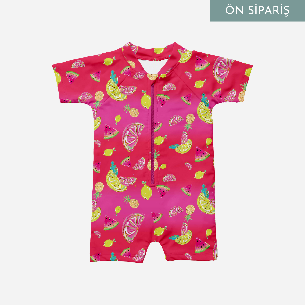 Ön Sipariş Lime Romper Rashguard