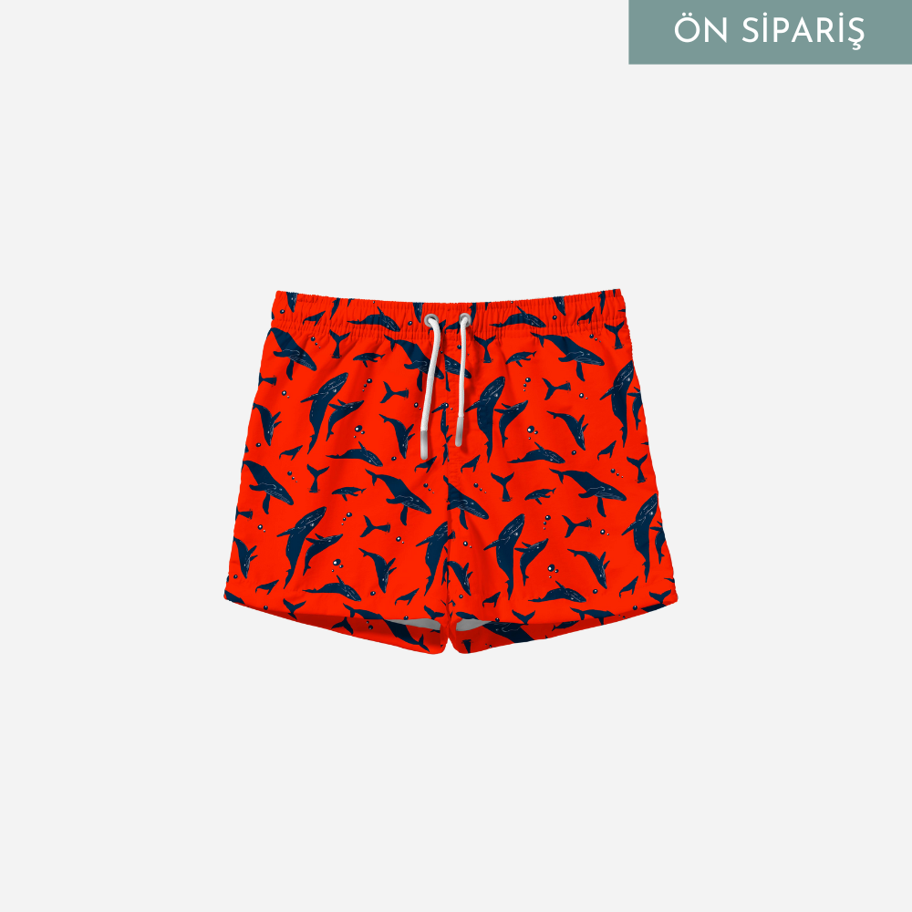 Ön Sipariş Whale Swim Trunks