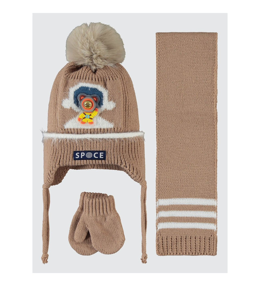 
                  
                    Atkı Bere Eldiven Space 3'lü Takım 0-18 Aylık Erkek
                  
                